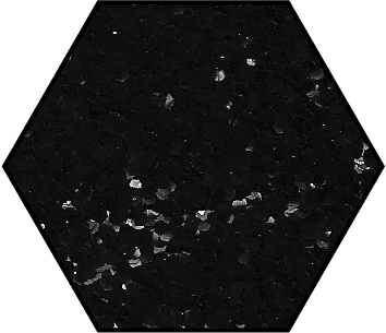 Obsidian Black Medium Cut Ecoglitter